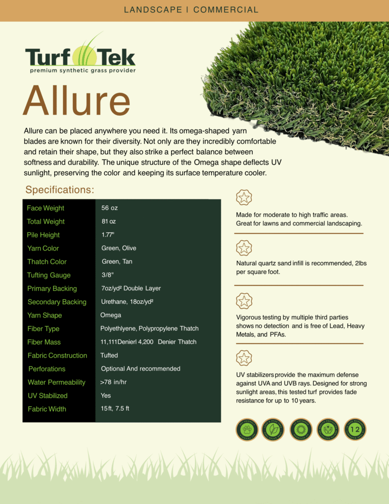 Ideal Turf Outlet | Ideal Turf Solutions Allure TurfTek